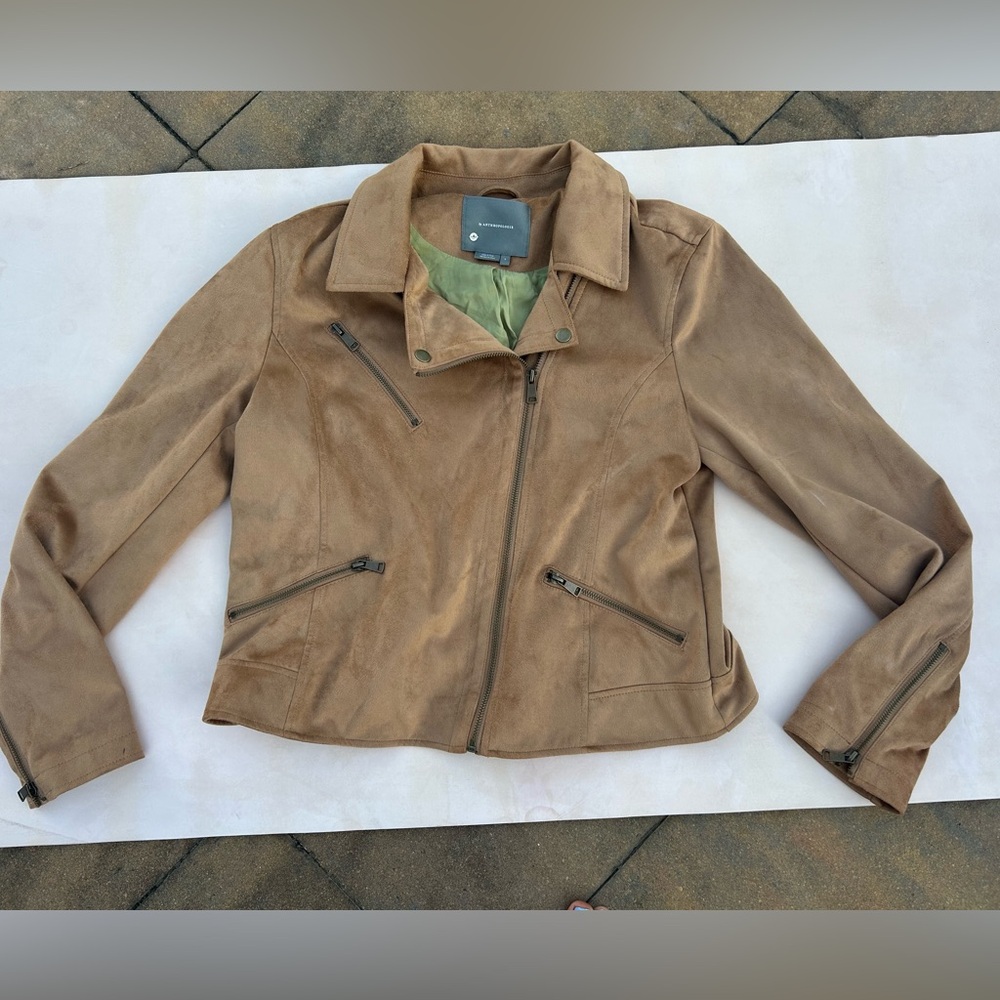 Anthropologie Tan Suede jacket